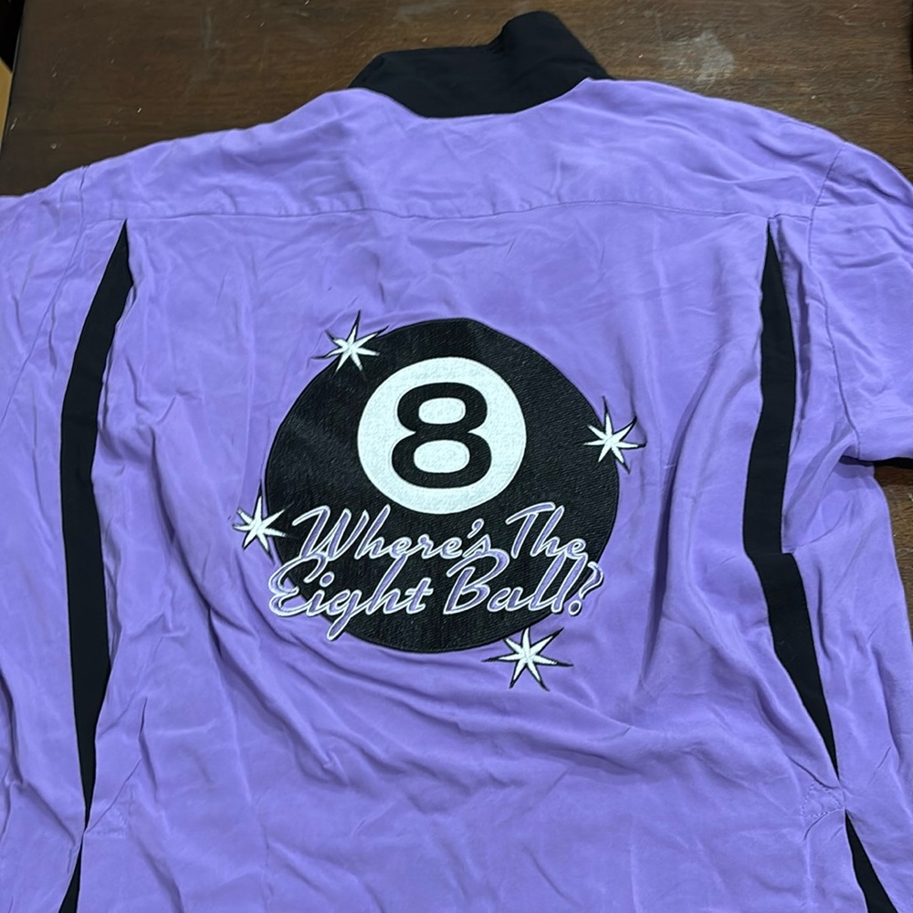 Rare Full Send Eight Ball Bowling Shirt